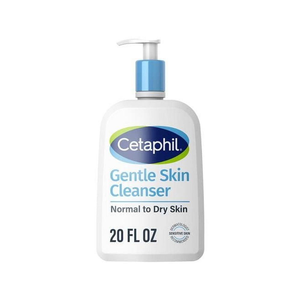 Cetaphil Limpiador Suave para la Piel, Piel Sensible de Seca a Normal, 20 fl oz