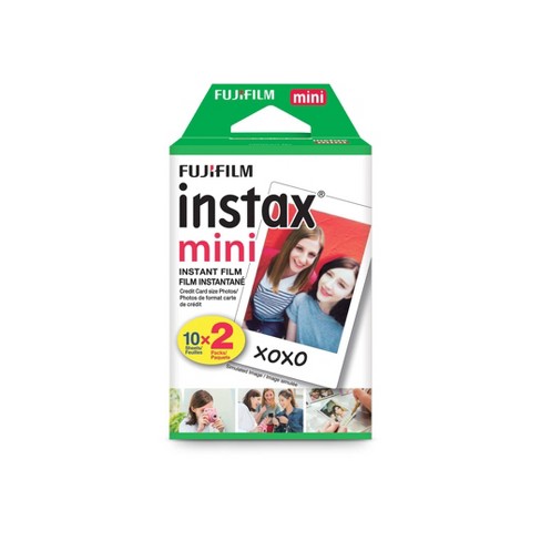  Fujifilm Instax Mini Twin Pack - Película instantánea de luz  diurna con formato de imagen, juego de 4 (80 fotos) : Electrónica