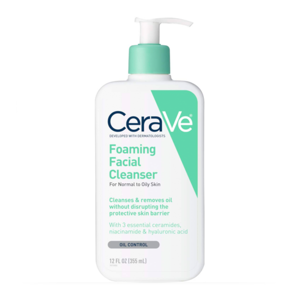 CeraVe Foaming Facial Cleanser 12 oz | Limpiadora Facial Espumosa