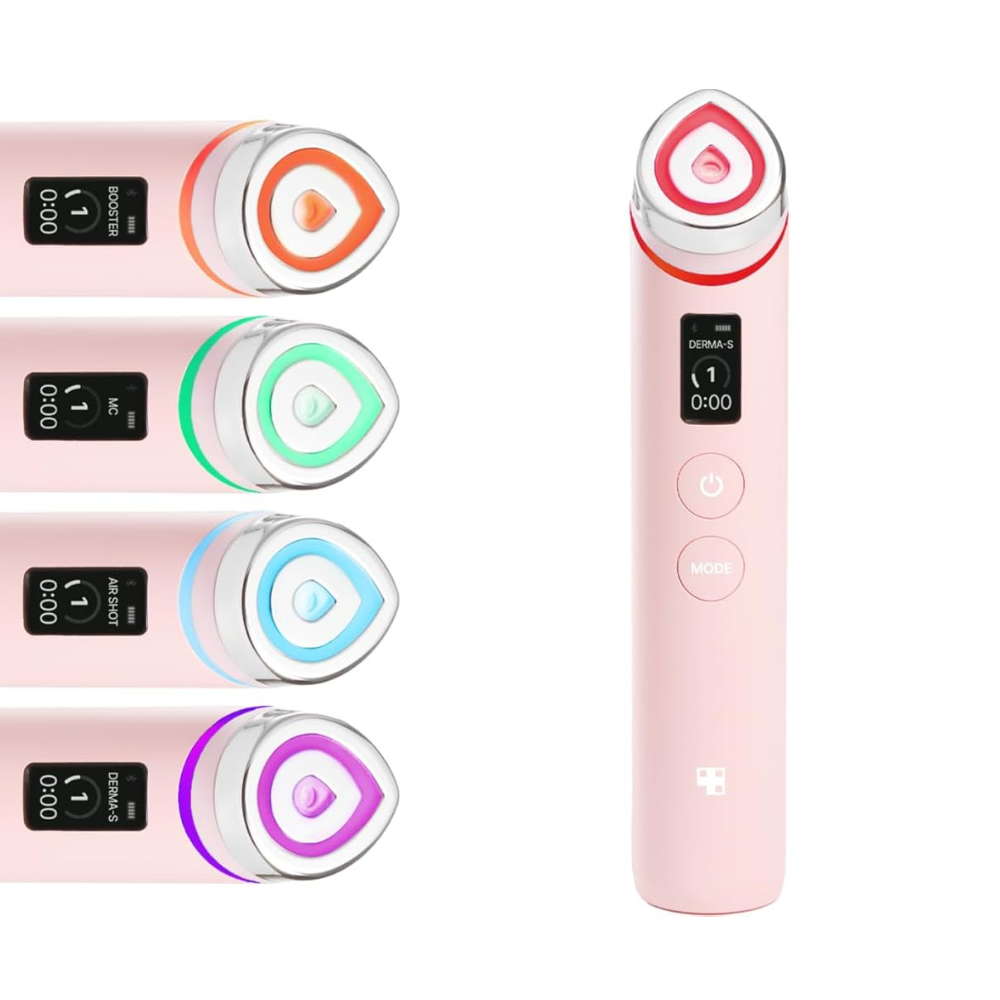 medicube Booster Pro 6-in-1 Real Glass Glow Beauty Massager Pink