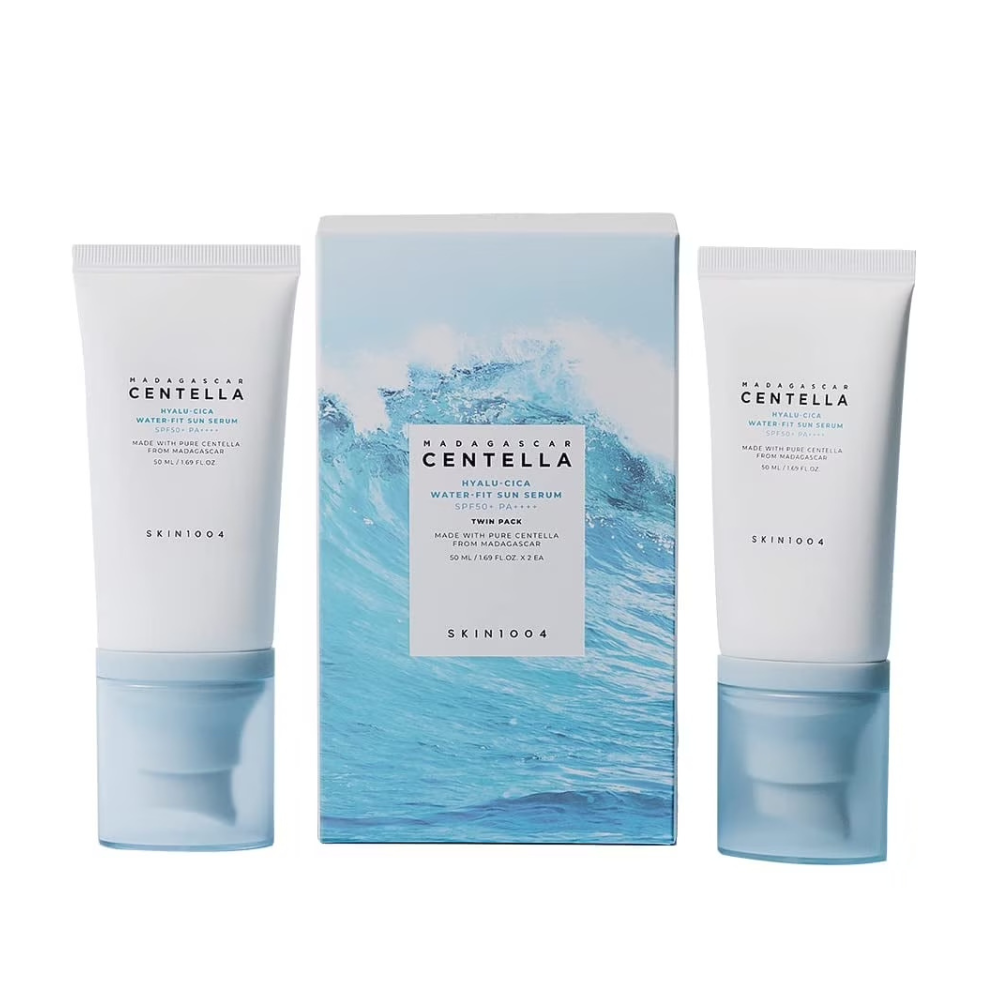 SKIN1004 Madagascar Centella Hyalu-Cica Water-Fit Sun Serum Twin Pack 50ml