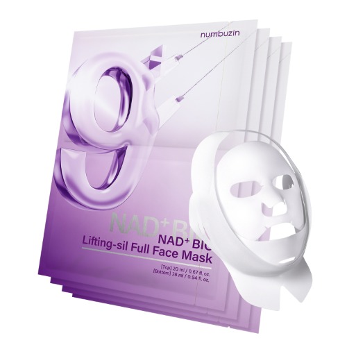 Numbuzin No.9 NAD Bio Lifting Full Cover Facial Mask (4 unidades + regalo)