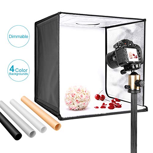NEEWER LP60 Caja de Luz Fotográfica Mejorada – Estudio Portátil de 60x60 cm