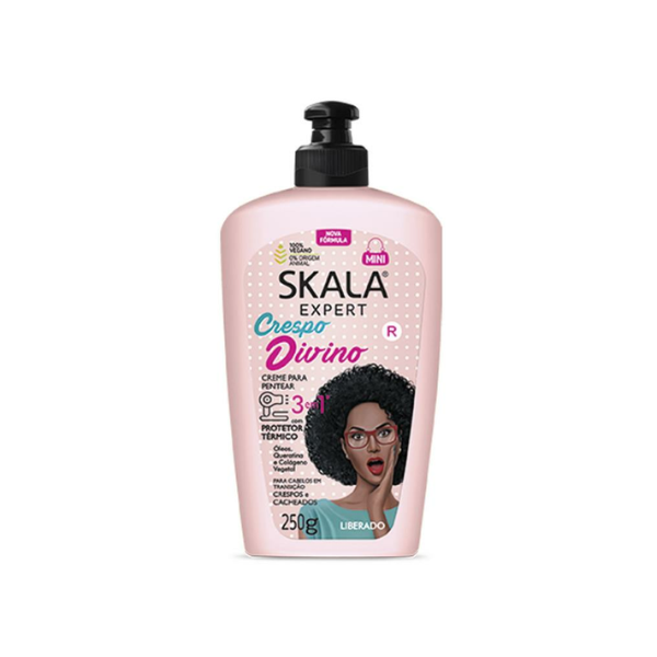 Skala Crema para Peinar 3 en 1 Crespo Divino – Hidratación y Definición para Rizos 250 g