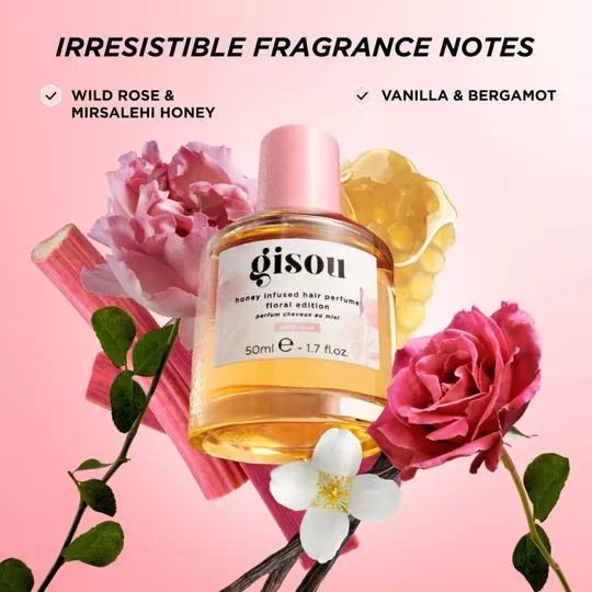 Gisou Wild Rose Honey Infused Hair Perfume – Perfume Capilar con Miel y Rosa Silvestre