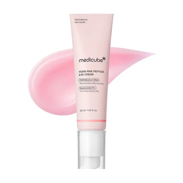 Medicube PDRN Pink Peptide Eye Cream – Contorno de Ojos Reafirmante con PDRN y Péptidos [30ml]