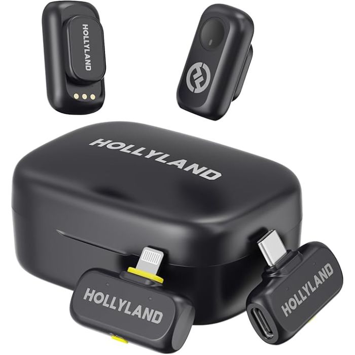 Hollyland LARK M1 A1 Combo – Micrófono inalámbrico ultra compacto para creadores de contenido
