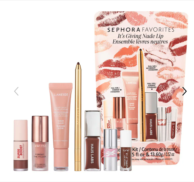 Sephora Favorites  It's Giving Nude Lip Makeup Value Set