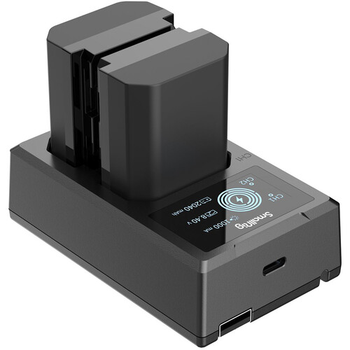 SmallRig NP‑FZ100 Kit – 2 Baterías + Cargador USB de 2 Bahías