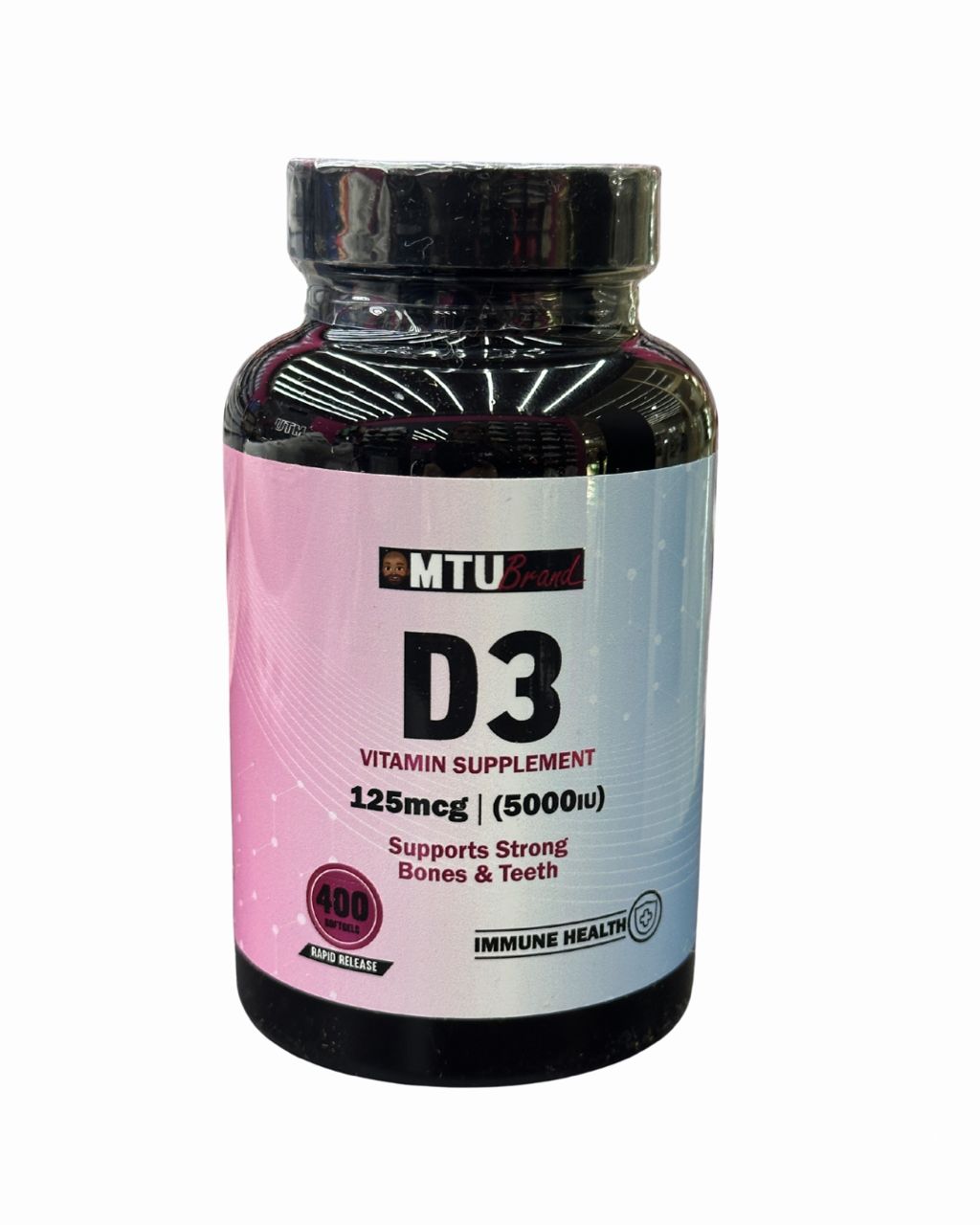 MTU Brand - VITAMIN D3 125mcg (5000iu) 400 SOFTGEL