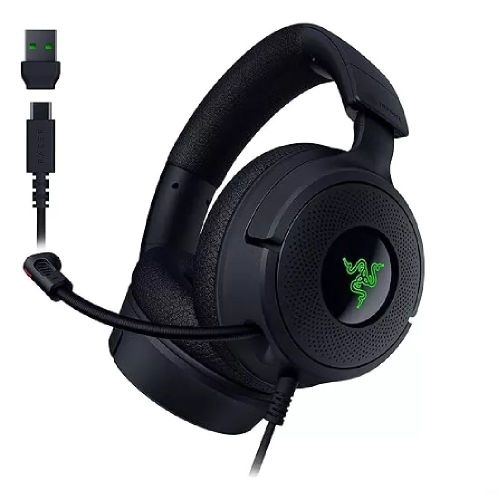 Razer Kraken V4 X Auriculares con cable para juegos Cable tipo C y tipo A  Para PC, Mac