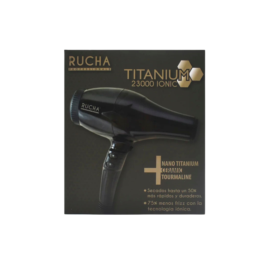 Rucha Secador Profesional Titanium 23000 – Tornasol Brillante