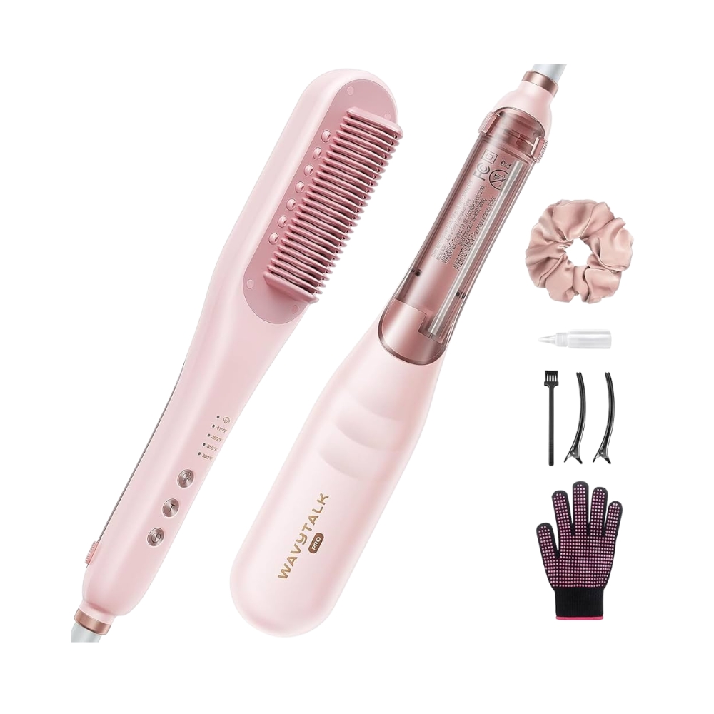 Wavytalk Pro Steam Hair Straightener Brush – Cepillo Alisador de Vapor 3 en 1