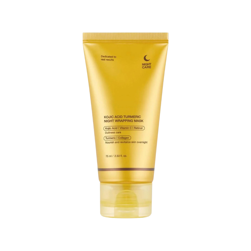 Medicube Kojic Acid Turmeric Night Wrapping Mask 75 ml – Mascarilla Nocturna Iluminadora y Antimanchas