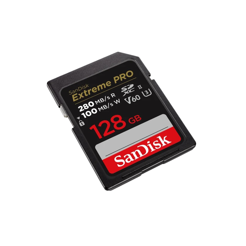 SanDisk Extreme PRO 128GB SDXC UHS-II Memory Card (SDSDXEP-128G-GN4IN) | C10, U3, V60, 6K/4K UHD, Alta Velocidad para Cámaras Profesionales