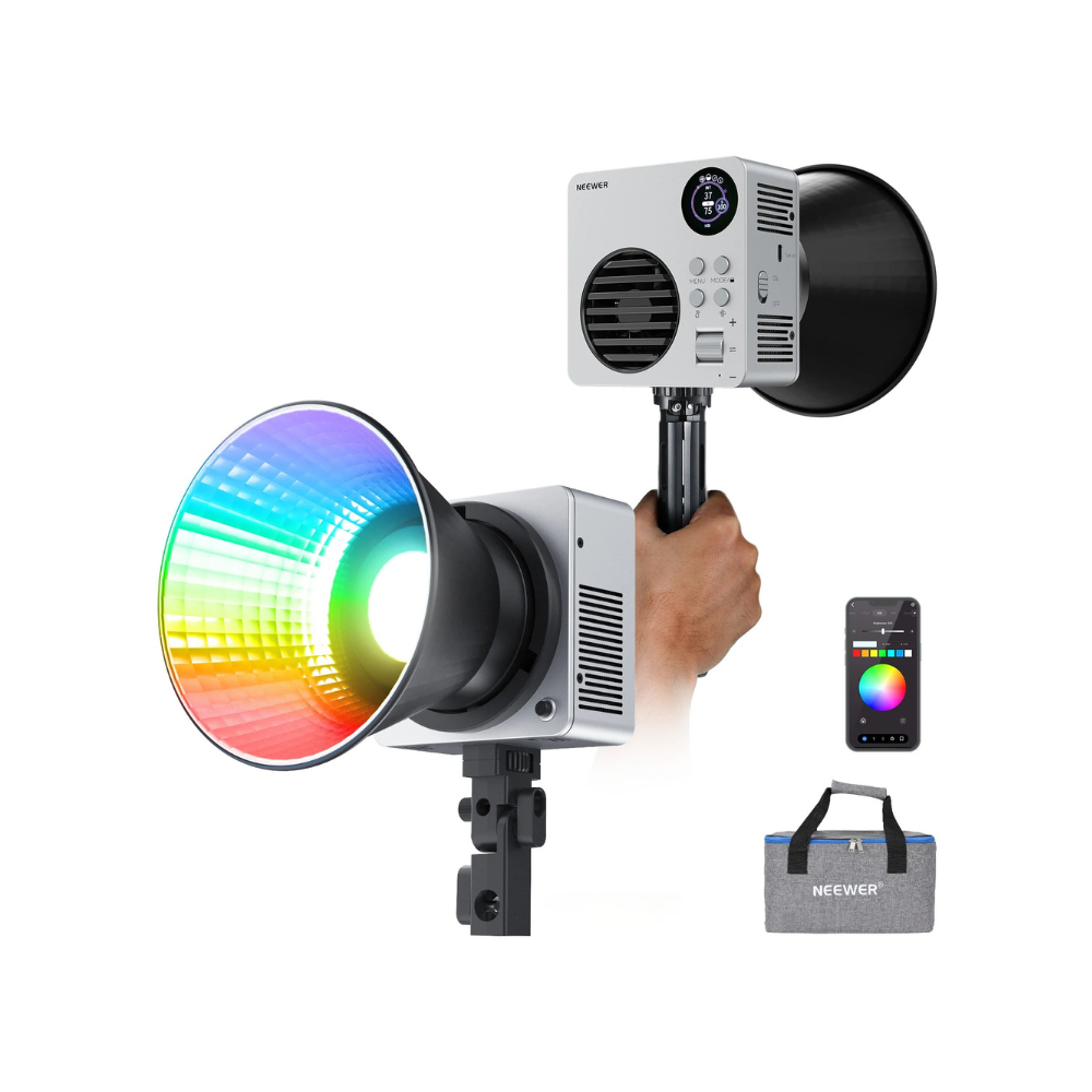 NEEWER HB80C Mini luz LED COB para video RGBWW de 80 W