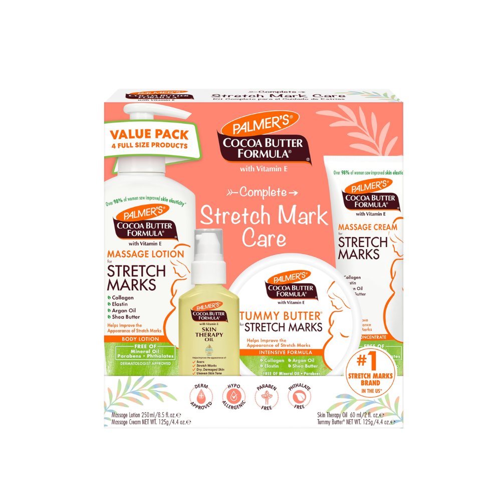 Palmer's Cocoa Butter Formula Pregnancy Skin Care Kit – 4 Piece Set