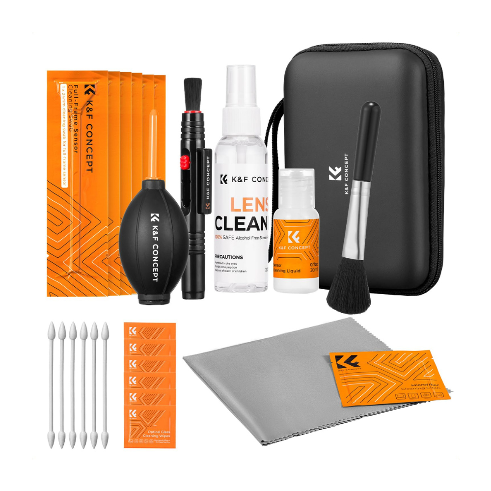 K&F CONCEPT 25-in-1 Professional Camera Cleaning Kit for Full Frame Sensors