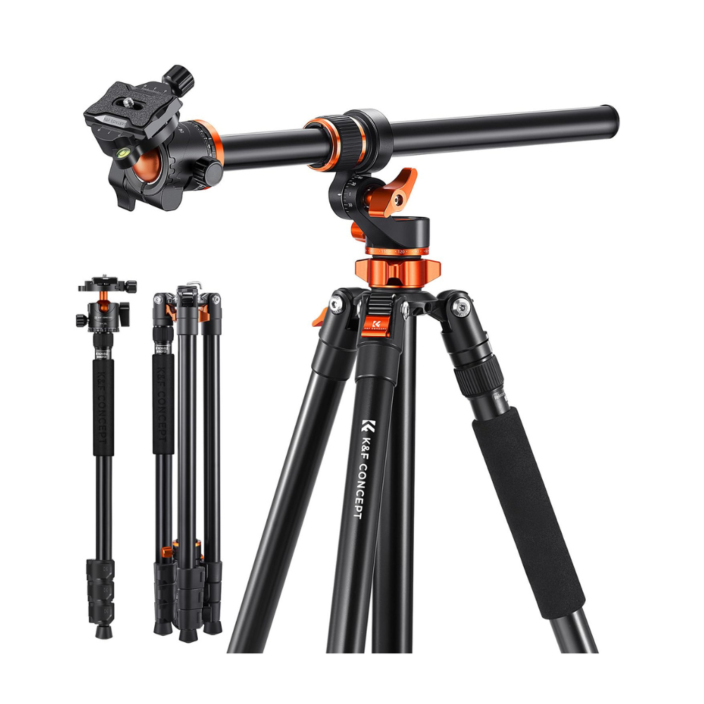 K&F CONCEPT 90''/230cm Ultra High Camera Tripod T254A7+BH-28L