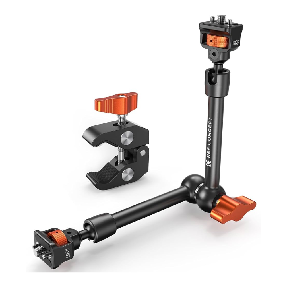 K&F CONCEPT 11" Magic Arm Clamp with Super Clamp
