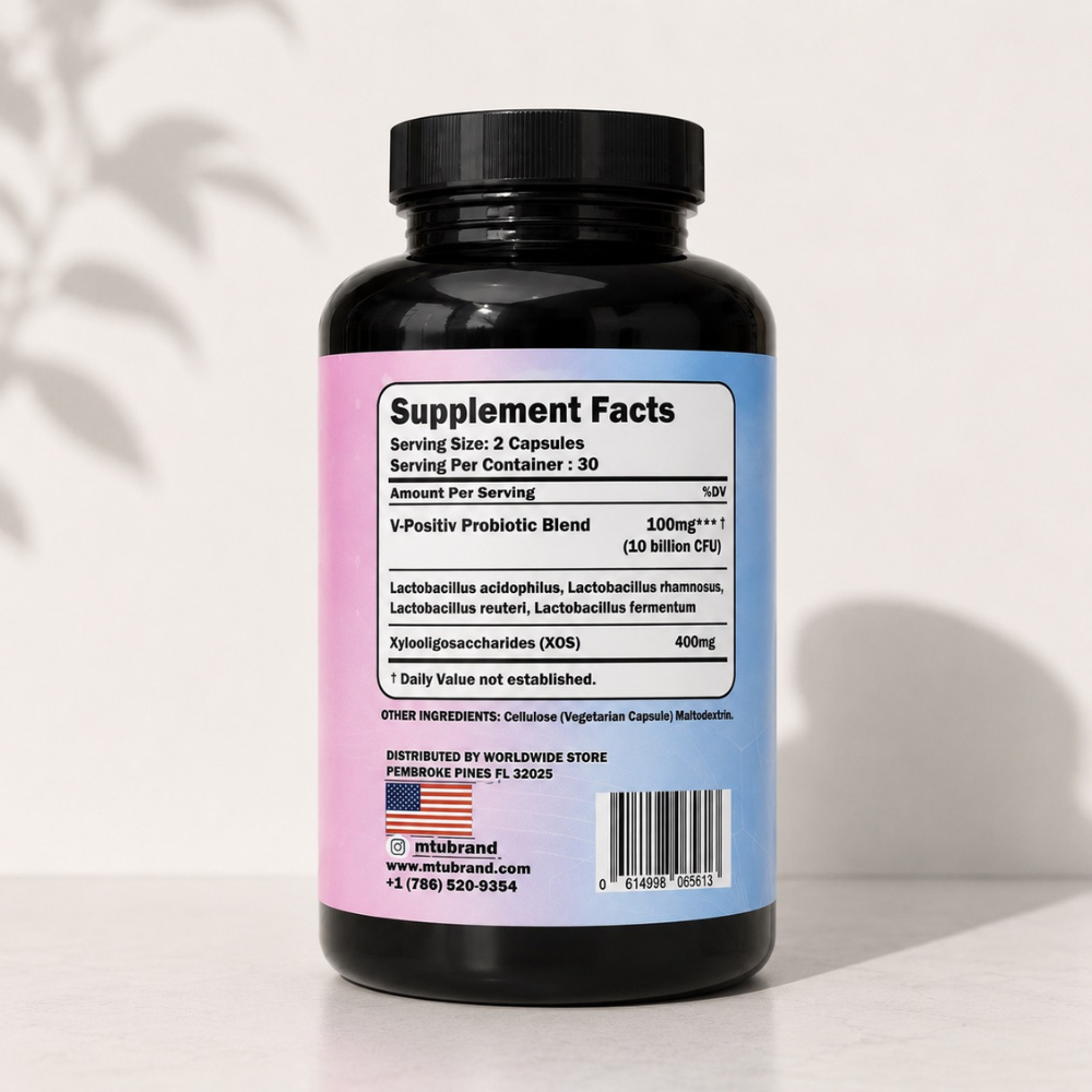 MTU Brand Vaginal Probiotic 60 Cápsulas - Imagen 2